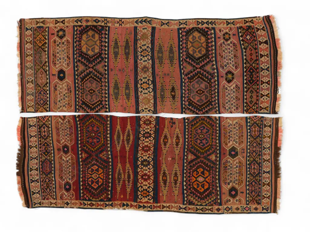 Semi-antique Uzbekistan large kilim Hakkari-Kasuran, Image 1++